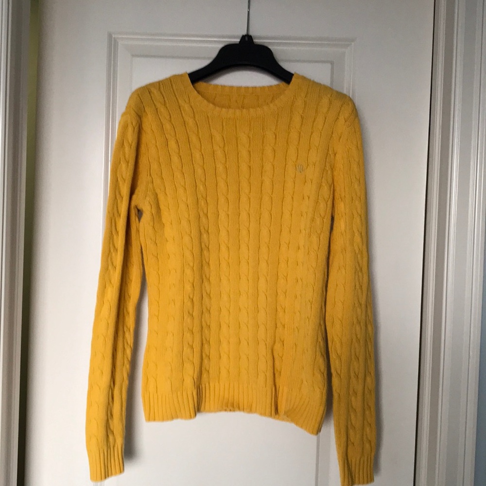 Lauren Ralph Lauren yellow sweater. Cheery! - Picture 1 of 4